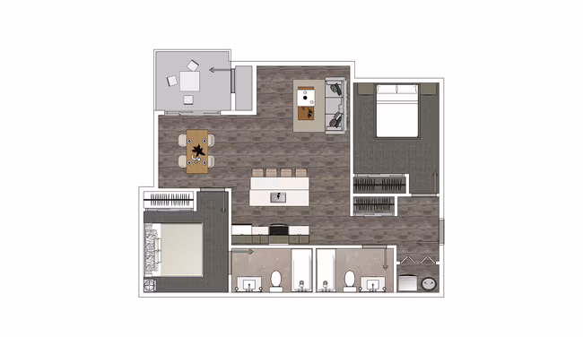 Unit A 112 floor plan